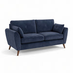 Zara 3 Seater Sofa - 3 Seater Sofa — Plush Navy / Light Feet, gallery image 2