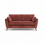 Zara 3 Seater Sofa - 3 Seater Sofa 3 Seater Sofas Sterling Home 8 Plush Oxblood Light Feet