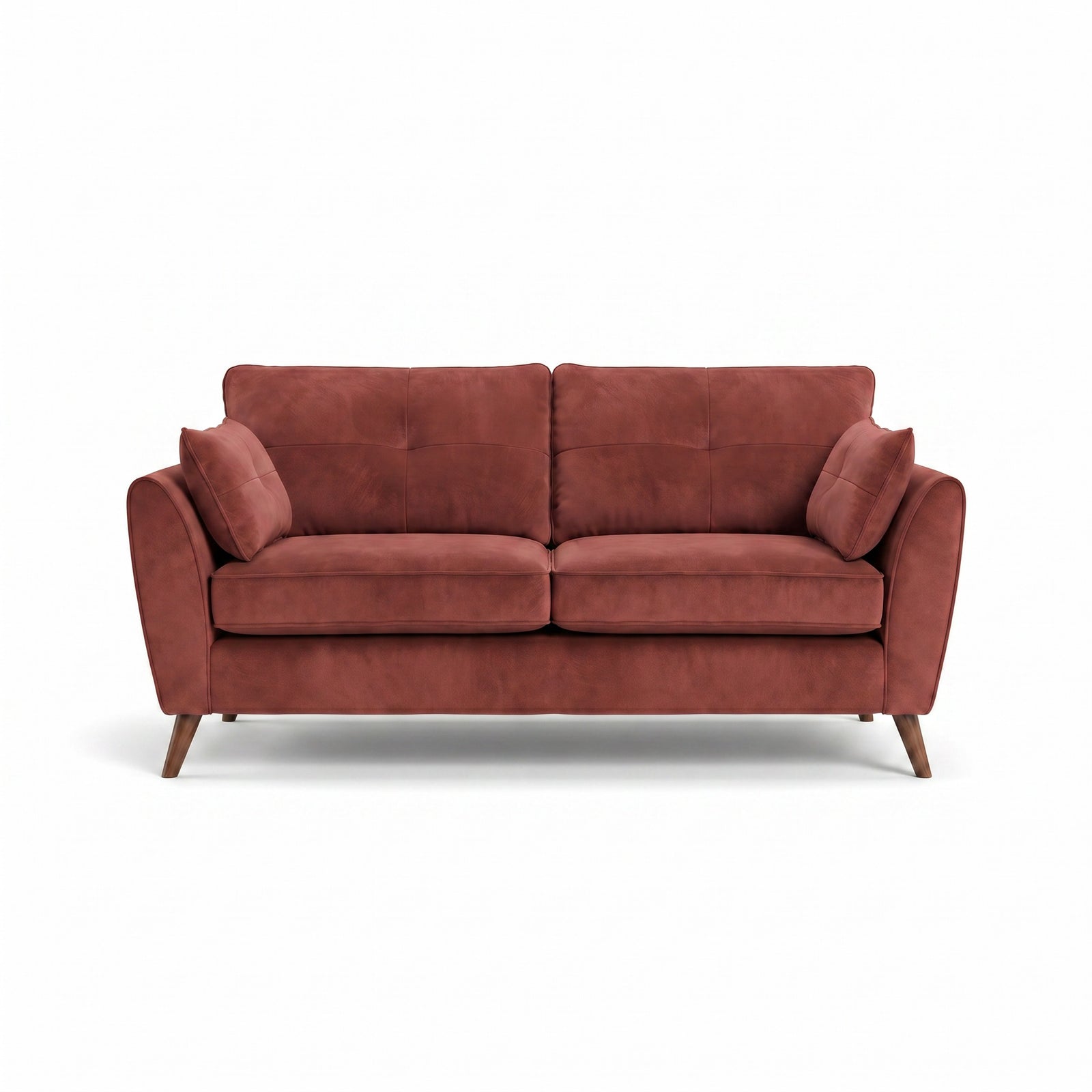 Zara 3 Seater Sofa - 3 Seater Sofa 3 Seater Sofas Sterling Home 8 Plush Oxblood Light Feet