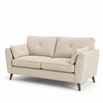 Zara 3 Seater Sofa - 3 Seater Sofa — Kingstown Cream, gallery image 1