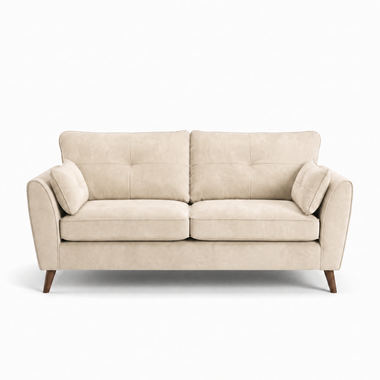 Zara 3 Seater Sofa - 3 Seater Sofa 3 Seater Sofas Sterling Home 6 Plush Cream