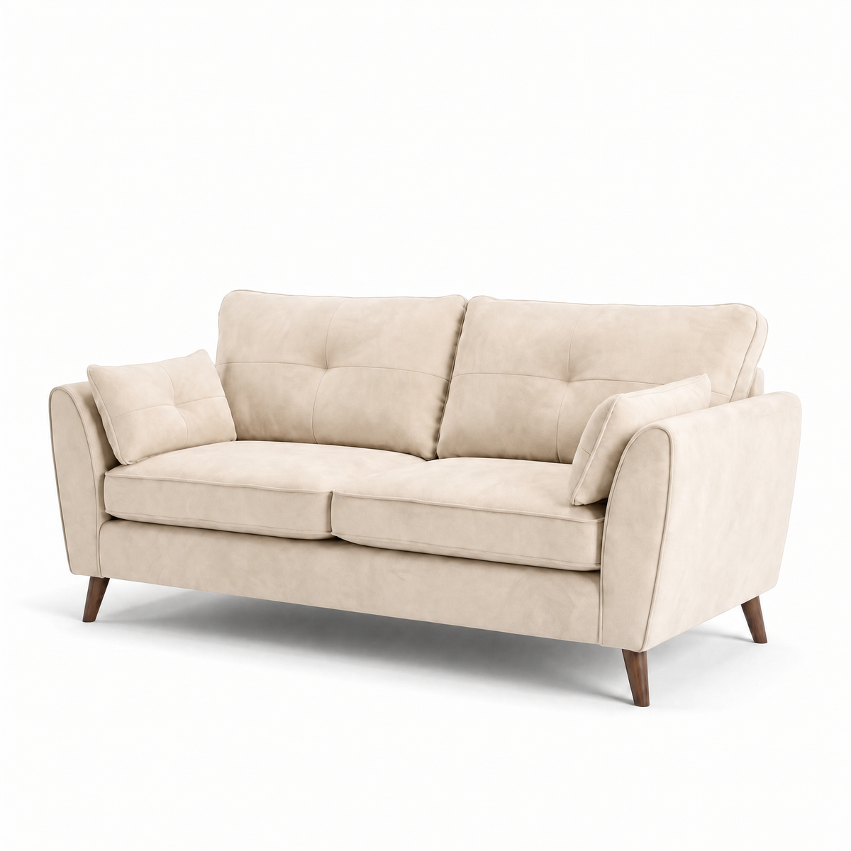 Zara 3 Seater Sofa - 3 Seater Sofa — Plush Cream, gallery image 1