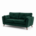 Zara 3 Seater Sofa - 3 Seater Sofa — Plush Emerald, gallery image 1