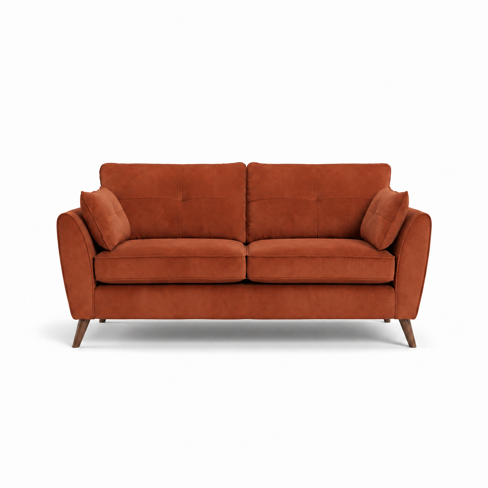Zara 3 Seater Sofa - 3 Seater Sofa 3 Seater Sofas Sterling Home 1 Plush Marmalade Light Feet