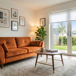 Zara 3 Seater Sofa - 3 Seater Sofa — Plush Marmalade, gallery image 1