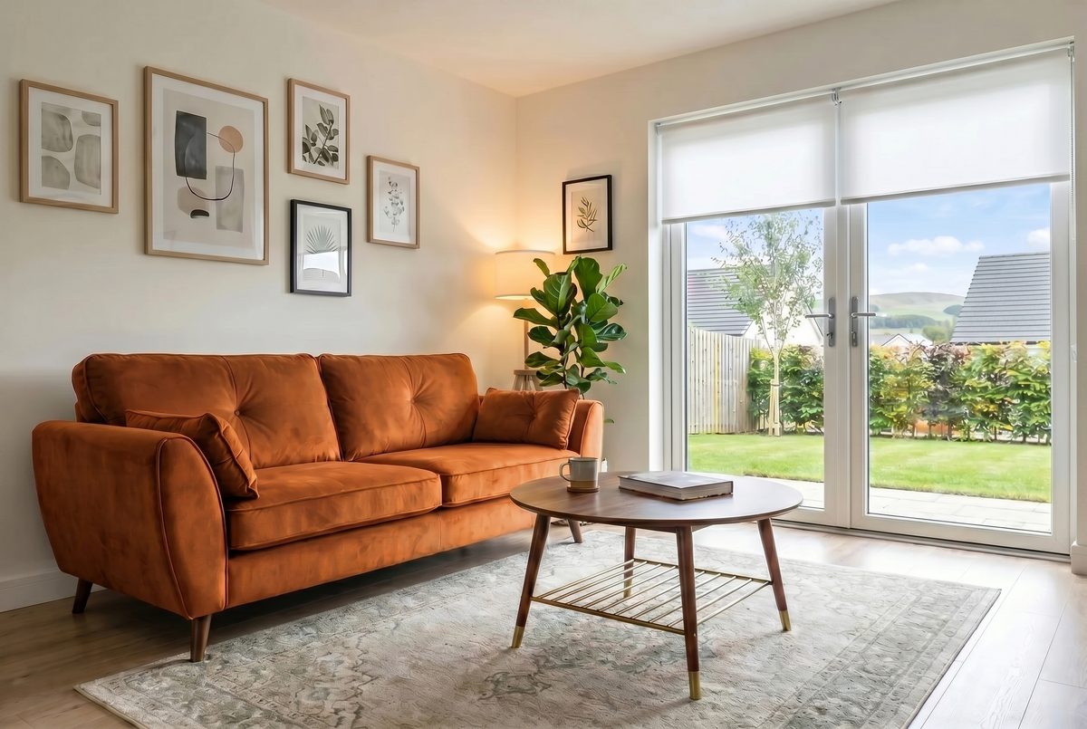 Zara 3 Seater Sofa - 3 Seater Sofa — Plush Marmalade, gallery image 1