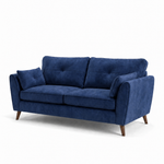 Zara 3 Seater Sofa - 3 Seater Sofa — Plush Navy, gallery image 1