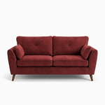 Zara 3 Seater Sofa - 3 Seater Sofa 3 Seater Sofas Sterling Home 7 Plush Oxblood