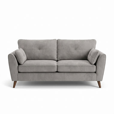 Zara 3 Seater Sofa - 3 Seater Sofa 3 Seater Sofas Sterling Home 1 Plush Silver