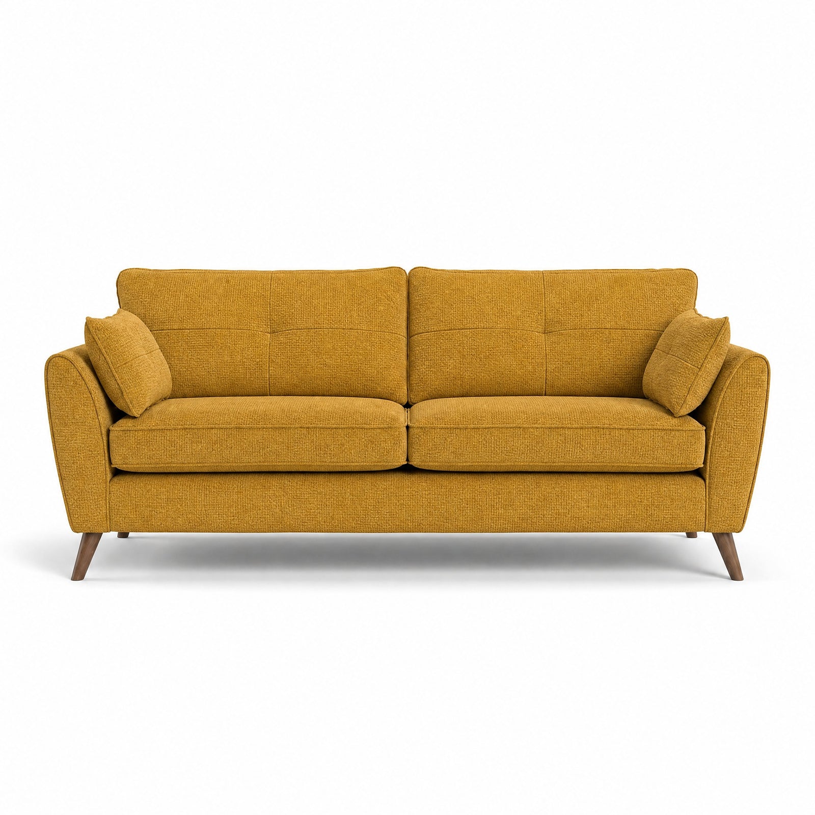 Zara 4 Seater Sofa - 4 Seater Sofa 4 Seater Sofas Sterling Home 15 Kensington Mustard Light Feet