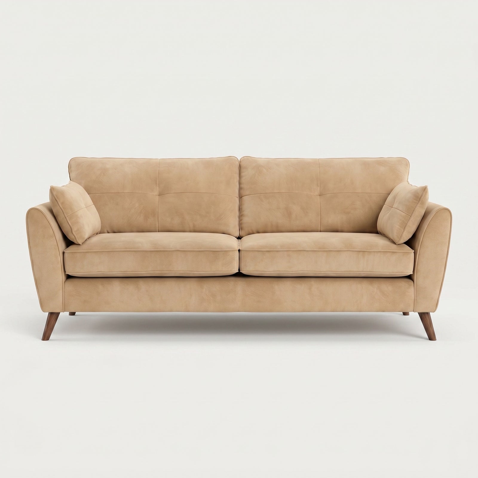 Zara 4 Seater Sofa - 4 Seater Sofa 4 Seater Sofas Sterling Home 7 Plush Cream Light Feet