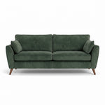 Zara 4 Seater Sofa - 4 Seater Sofa 4 Seater Sofas Sterling Home 5 Plush Emerald Light Feet