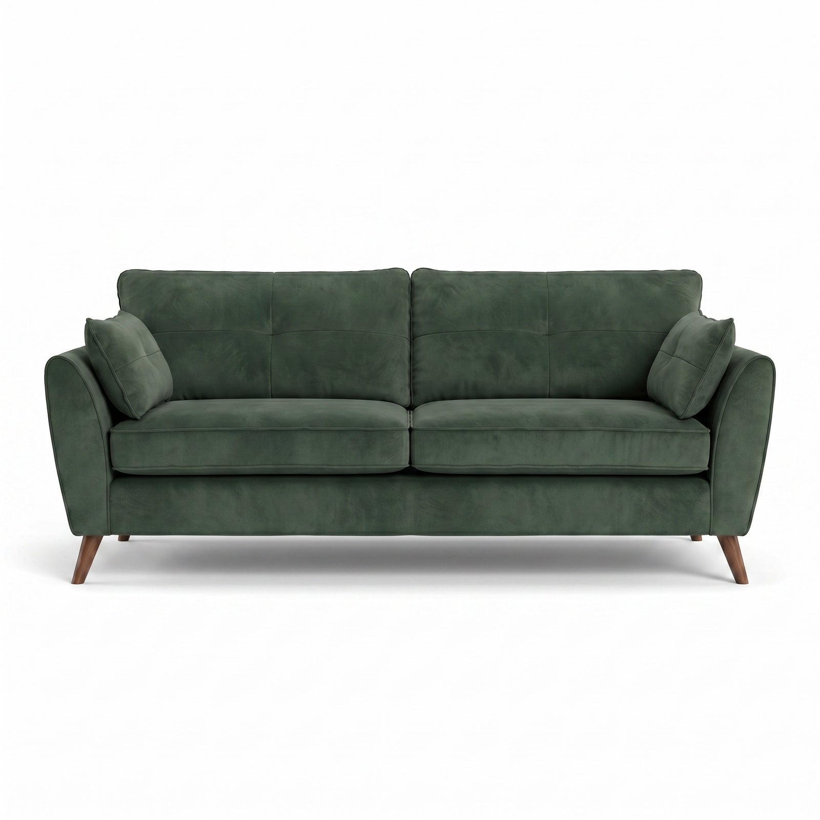 Zara 4 Seater Sofa - 4 Seater Sofa 4 Seater Sofas Sterling Home 5 Plush Emerald Light Feet
