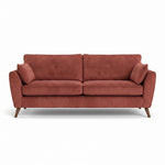 Zara 4 Seater Sofa - 4 Seater Sofa 4 Seater Sofas Sterling Home 8 Plush Oxblood Light Feet