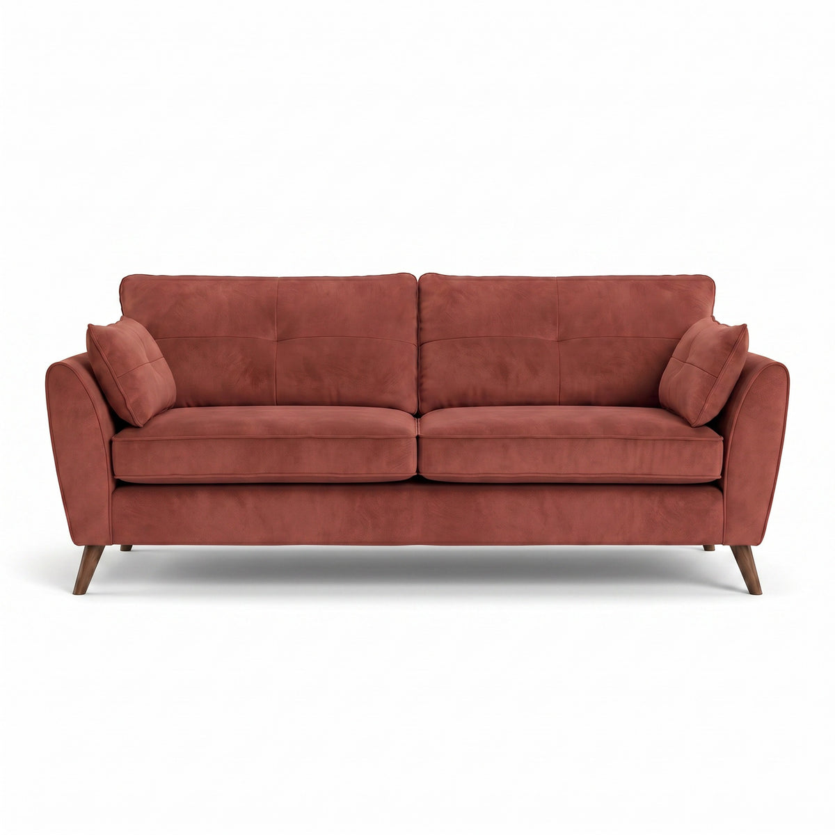 Zara 4 Seater Sofa - 4 Seater Sofa 4 Seater Sofas Sterling Home 8 Plush Oxblood Light Feet