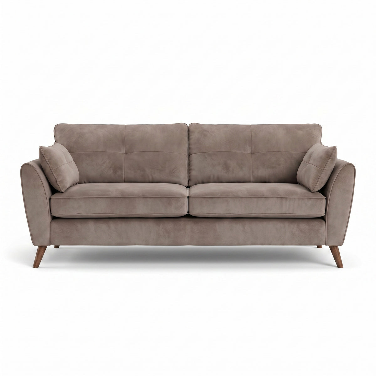Zara 4 Seater Sofa - 4 Seater Sofa 4 Seater Sofas Sterling Home 4 Plush Pebble Light Feet