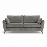 Zara 4 Seater Sofa - 4 Seater Sofa 4 Seater Sofas Sterling Home 3 Plush Silver Light Feet