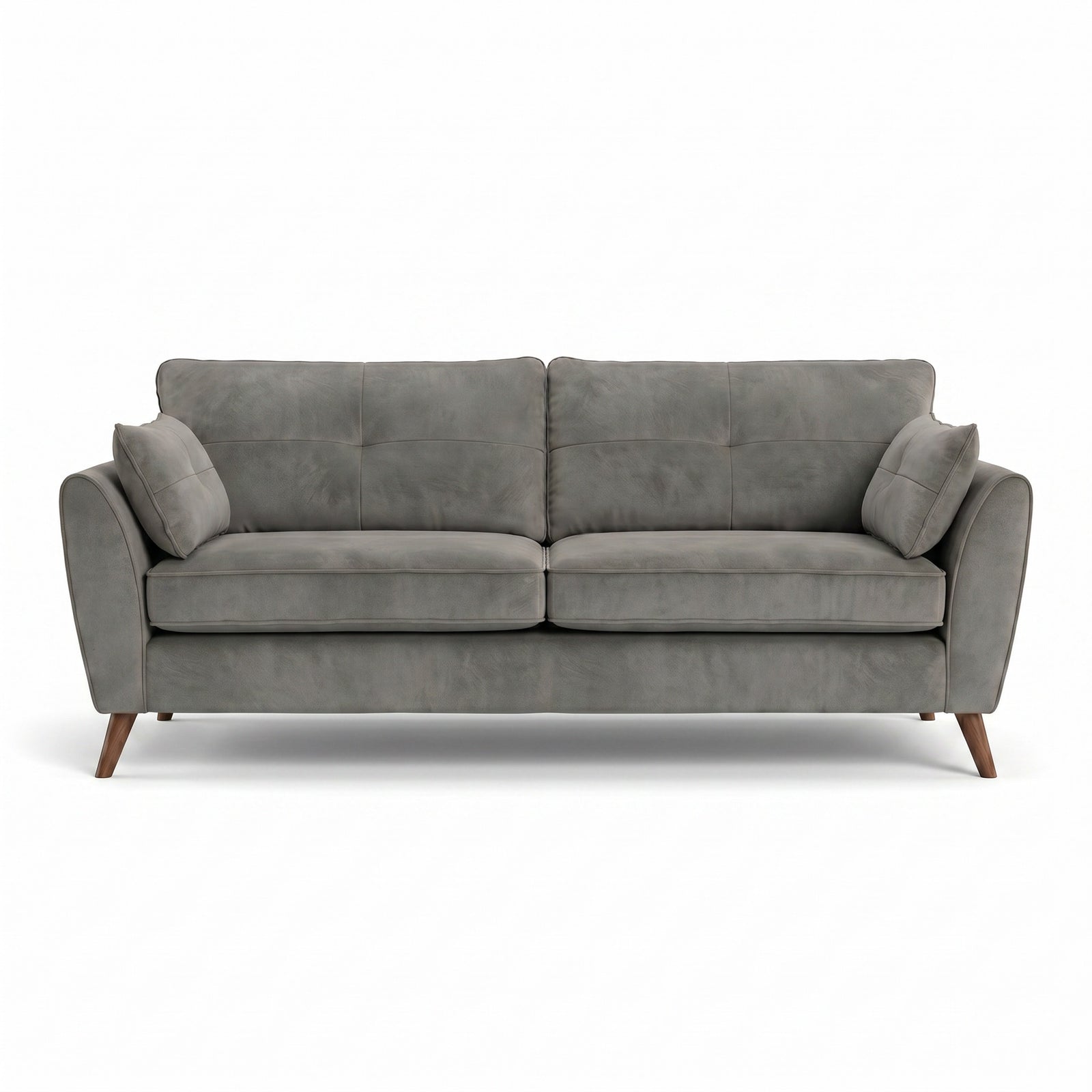 Zara 4 Seater Sofa - 4 Seater Sofa 4 Seater Sofas Sterling Home 3 Plush Silver Light Feet