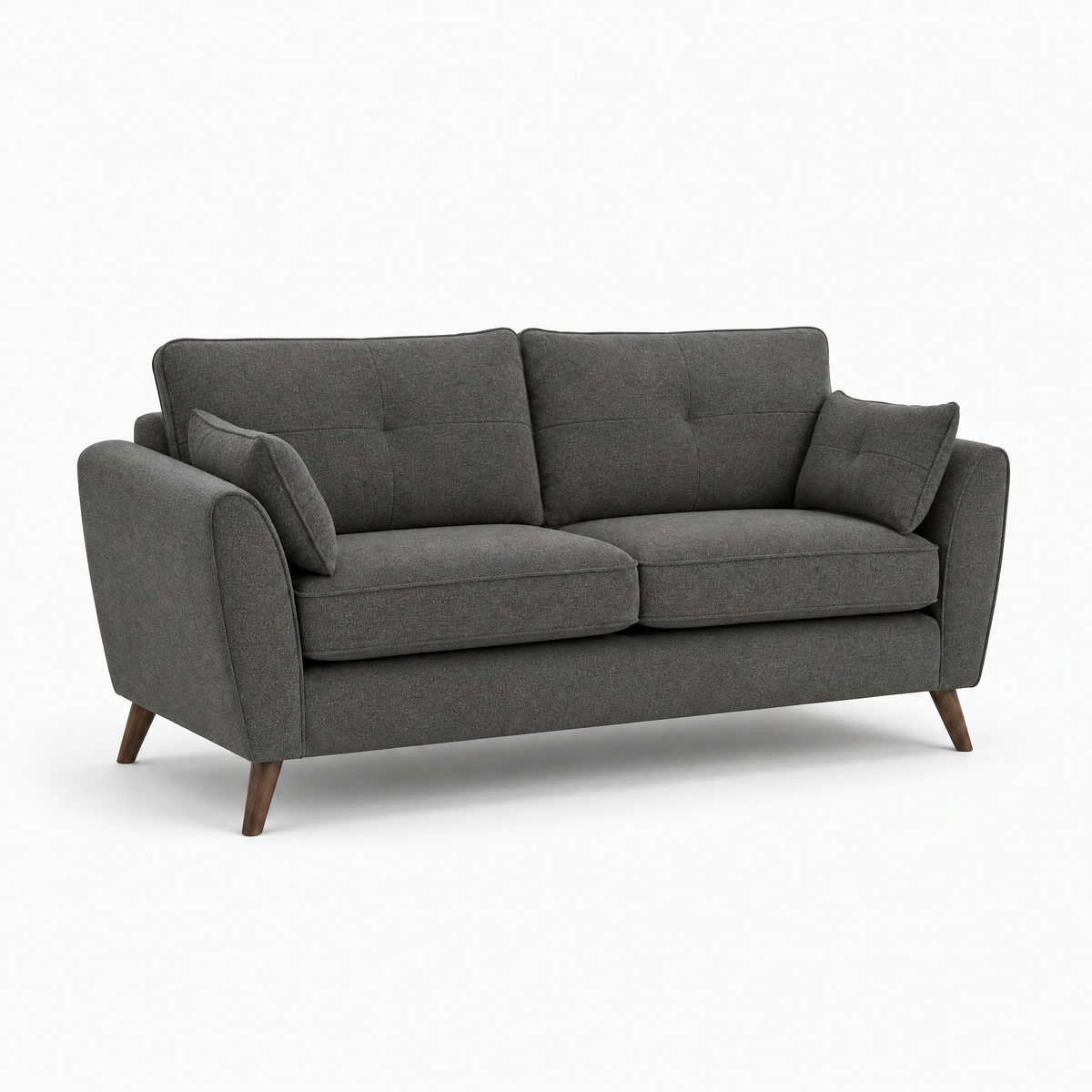 Zara 4 Seater Sofa - 4 Seater Sofa — Kensington Graphite / Light Feet, gallery image 2