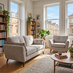 Zara 4 Seater Sofa - 4 Seater Sofa — Kensington Mink / Light Feet, gallery image 1