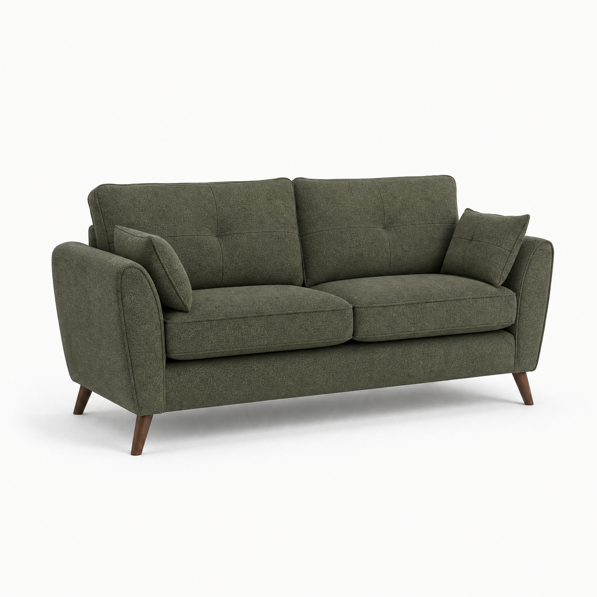 Zara 4 Seater Sofa - 4 Seater Sofa — Kensington Moss / Light Feet, gallery image 2