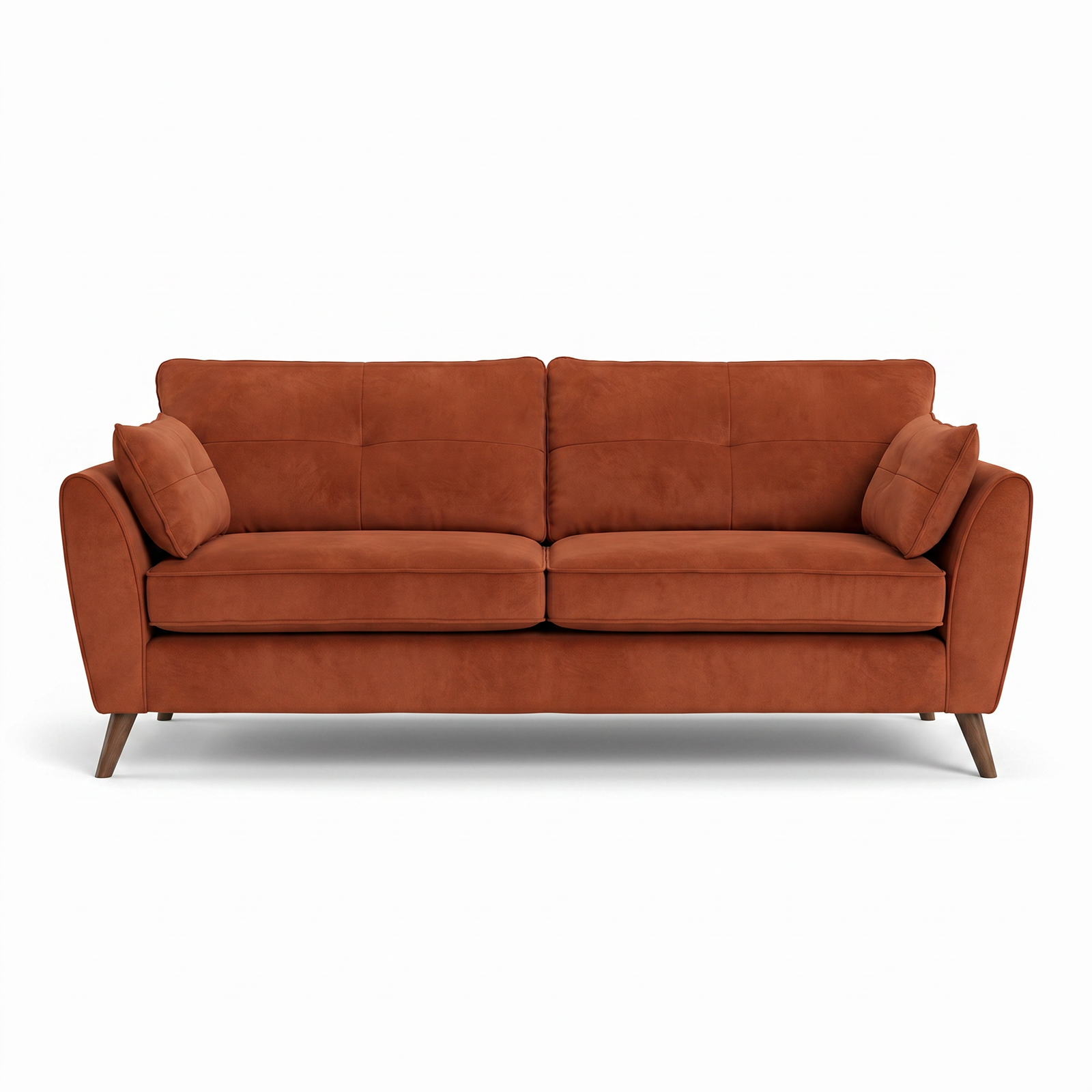 Zara 4 Seater Sofa - 4 Seater Sofa 4 Seater Sofas Sterling Home 1 Plush Marmalade Light Feet