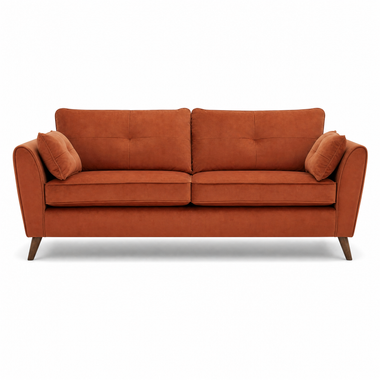 Zara 4 Seater Sofa - 4 Seater Sofa 4 Seater Sofas Sterling Home 1 Plush Marmalade