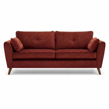 Zara 4 Seater Sofa - 4 Seater Sofa 4 Seater Sofas Sterling Home 7 Plush Oxblood