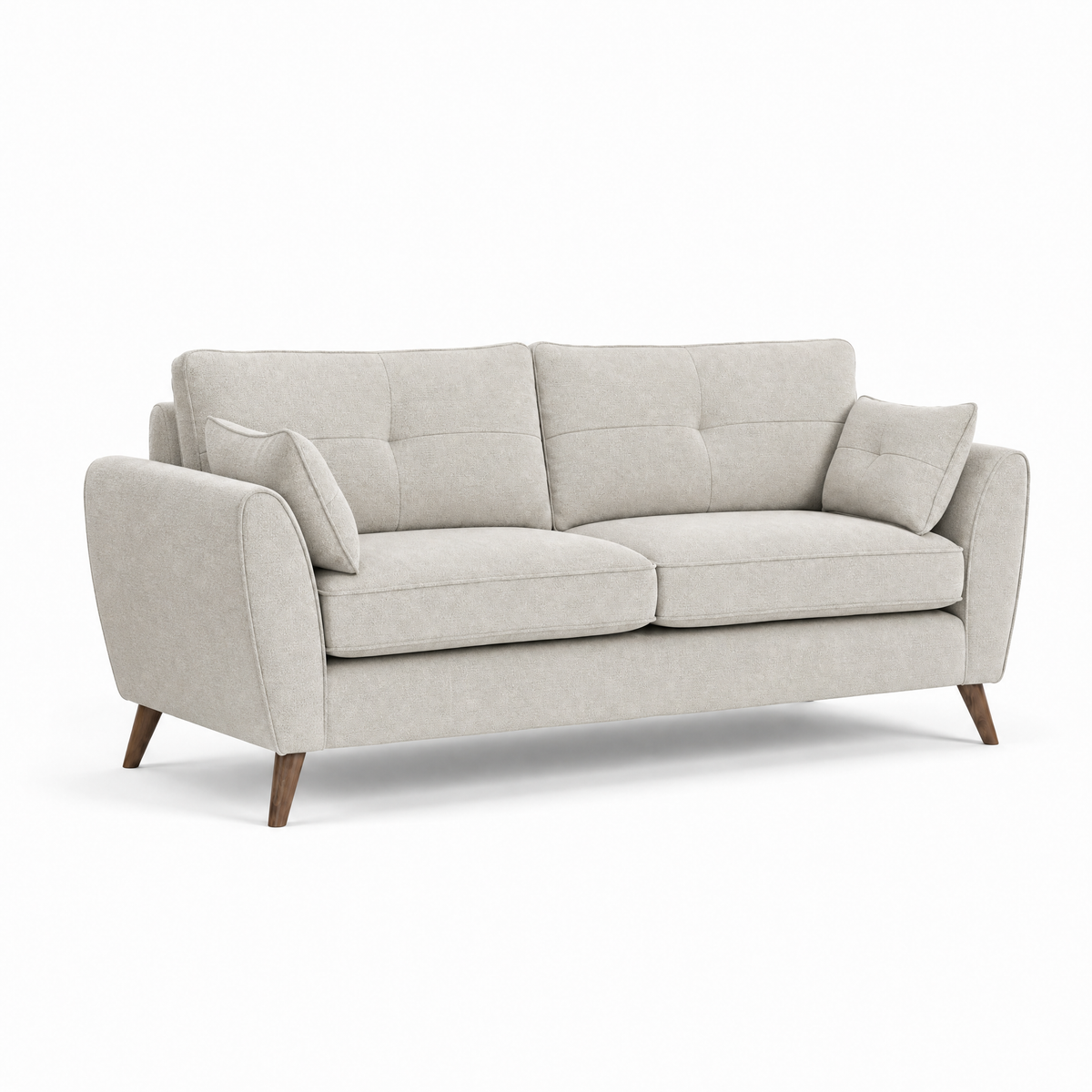 Zara 4 Seater Sofa - 4 Seater Sofa — Kensington Silver / Light Feet, gallery image 2