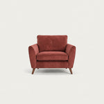 Zara Armchair - Armchair Armchairs Sterling Home 7 Plush Oxblood Light Feet