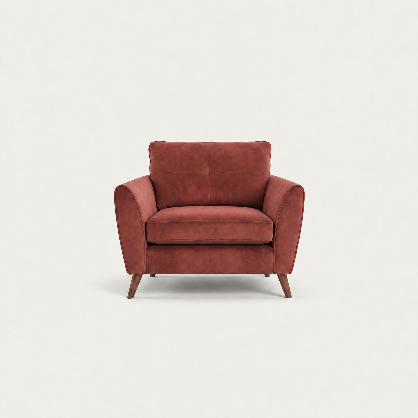 Zara Armchair - Armchair Armchairs Sterling Home 7 Plush Oxblood Light Feet