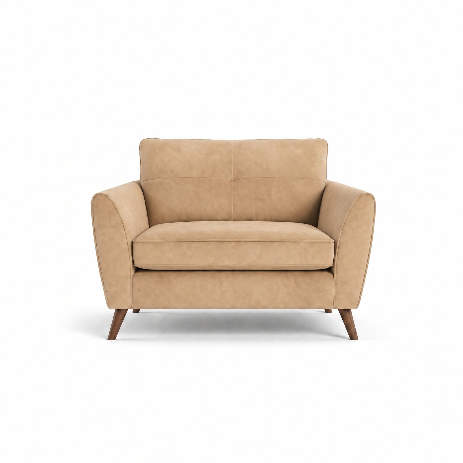 Zara Cuddler - Cuddler Loveseats Sterling Home 6 Plush Cream Light Feet