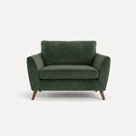 Zara Cuddler - Cuddler Loveseats Sterling Home 4 Plush Emerald Light Feet