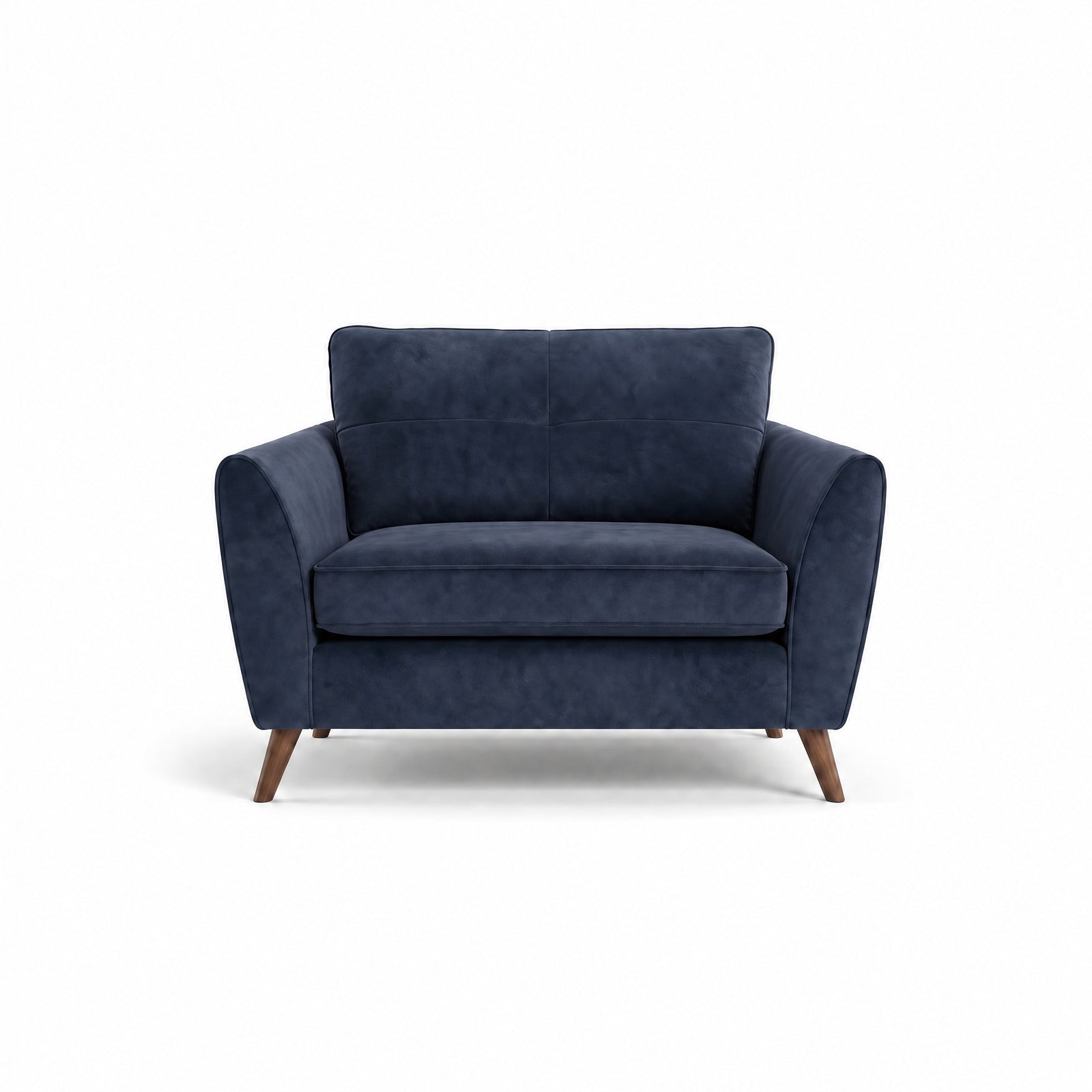 Zara Cuddler - Cuddler Loveseats Sterling Home 5 Plush Navy Light Feet