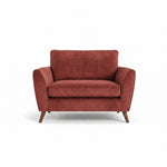 Zara Cuddler - Cuddler Loveseats Sterling Home 7 Plush Oxblood Light Feet