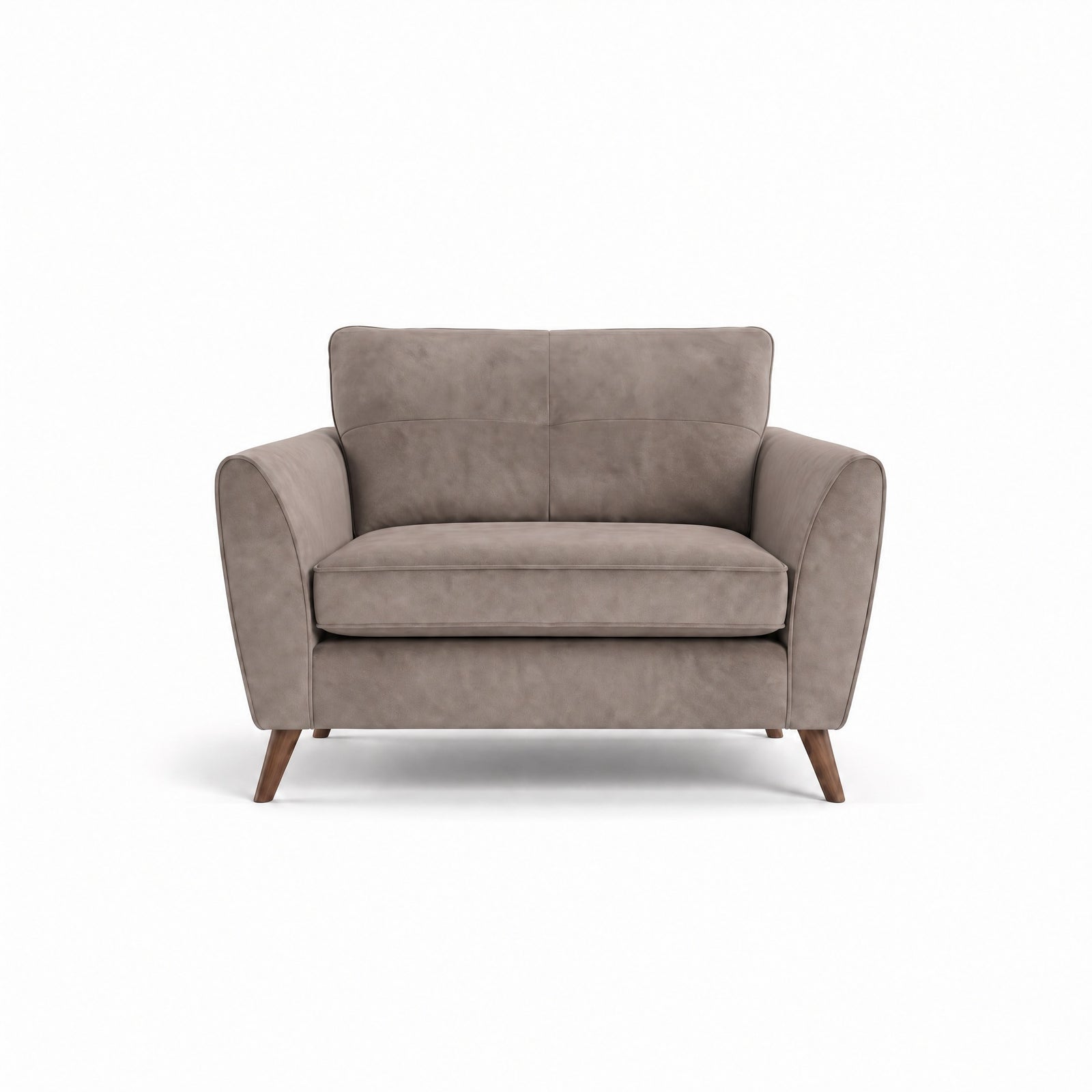 Zara Cuddler - Cuddler Loveseats Sterling Home 3 Plush Pebble Light Feet