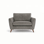 Zara Cuddler - Cuddler Loveseats Sterling Home 2 Plush Silver Light Feet