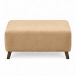 Zara Footstool - Footstool Footstools Sterling Home 6 Plush Cream Light Feet
