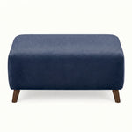 Zara Footstool - Footstool Footstools Sterling Home 5 Plush Navy Light Feet