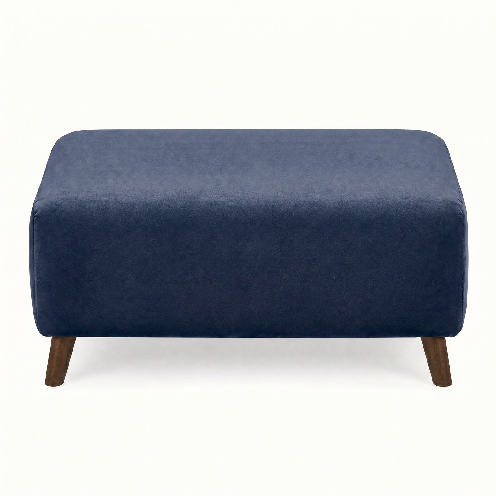 Zara Footstool - Footstool Footstools Sterling Home 5 Plush Navy Light Feet