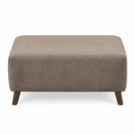 Zara Footstool - Footstool Footstools Sterling Home 3 Plush Pebble Light Feet