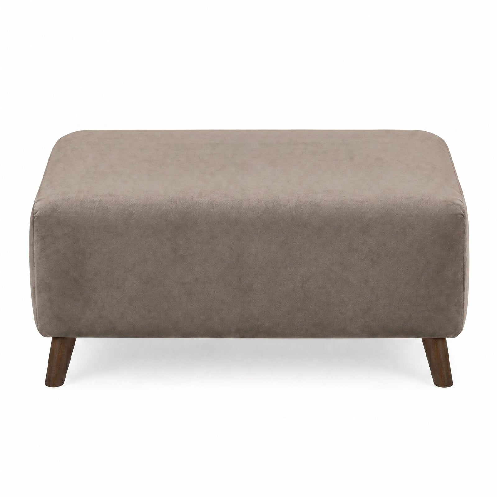 Zara Footstool - Footstool Footstools Sterling Home 3 Plush Pebble Light Feet