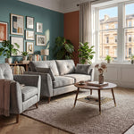 Zara 2 Seater Sofa - 2 Seater Sofa — Plush Silver / Light Feet, gallery image 1