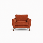 Zara Armchair - Armchair Armchairs Sterling Home 1 Plush Marmalade Light Feet