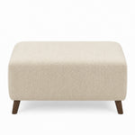 Zara Footstool - Footstool Footstools Sterling Home 10 Kingstown Cream Light Feet