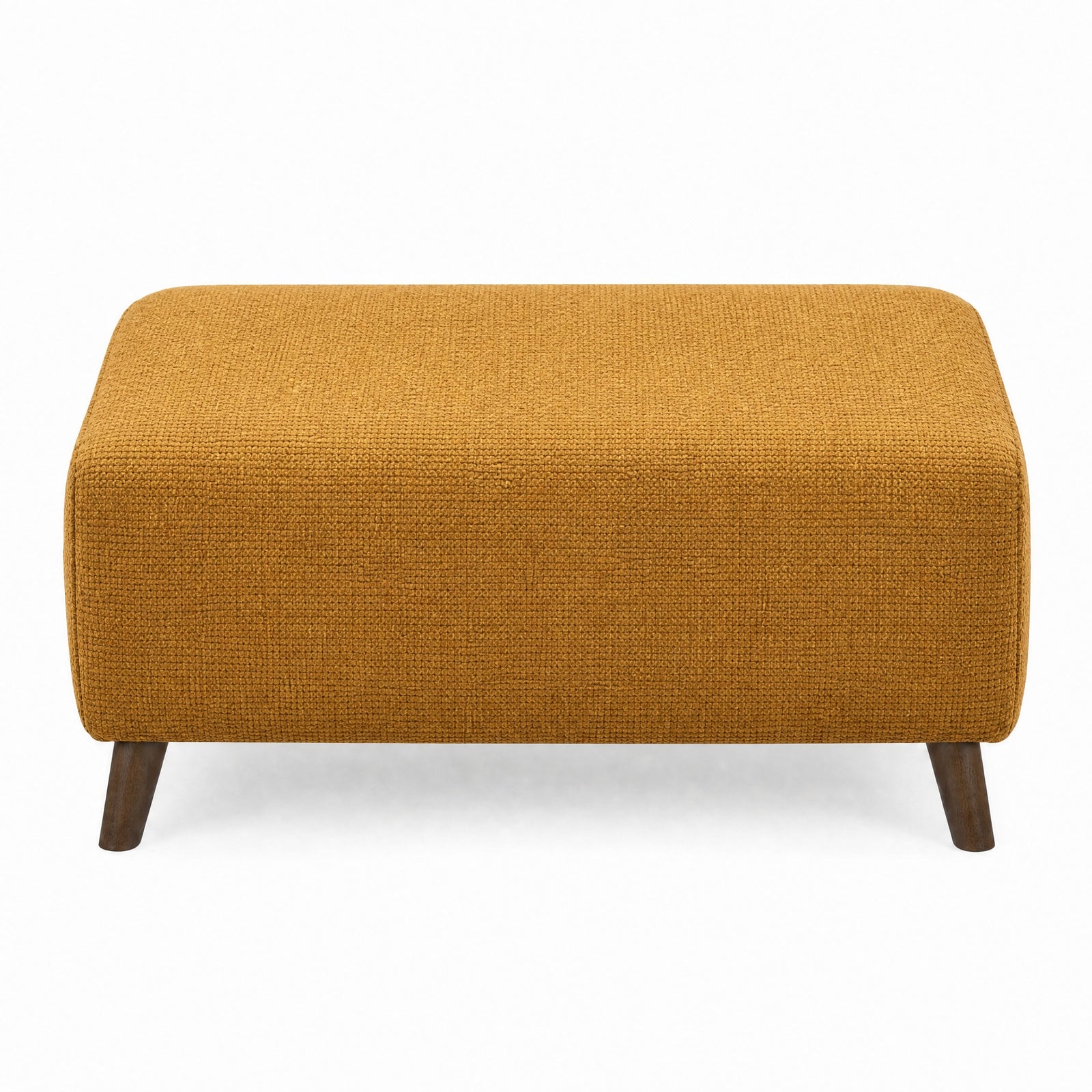 Zara Footstool - Footstool Footstools Sterling Home 14 Kingstown Mustard Light Feet