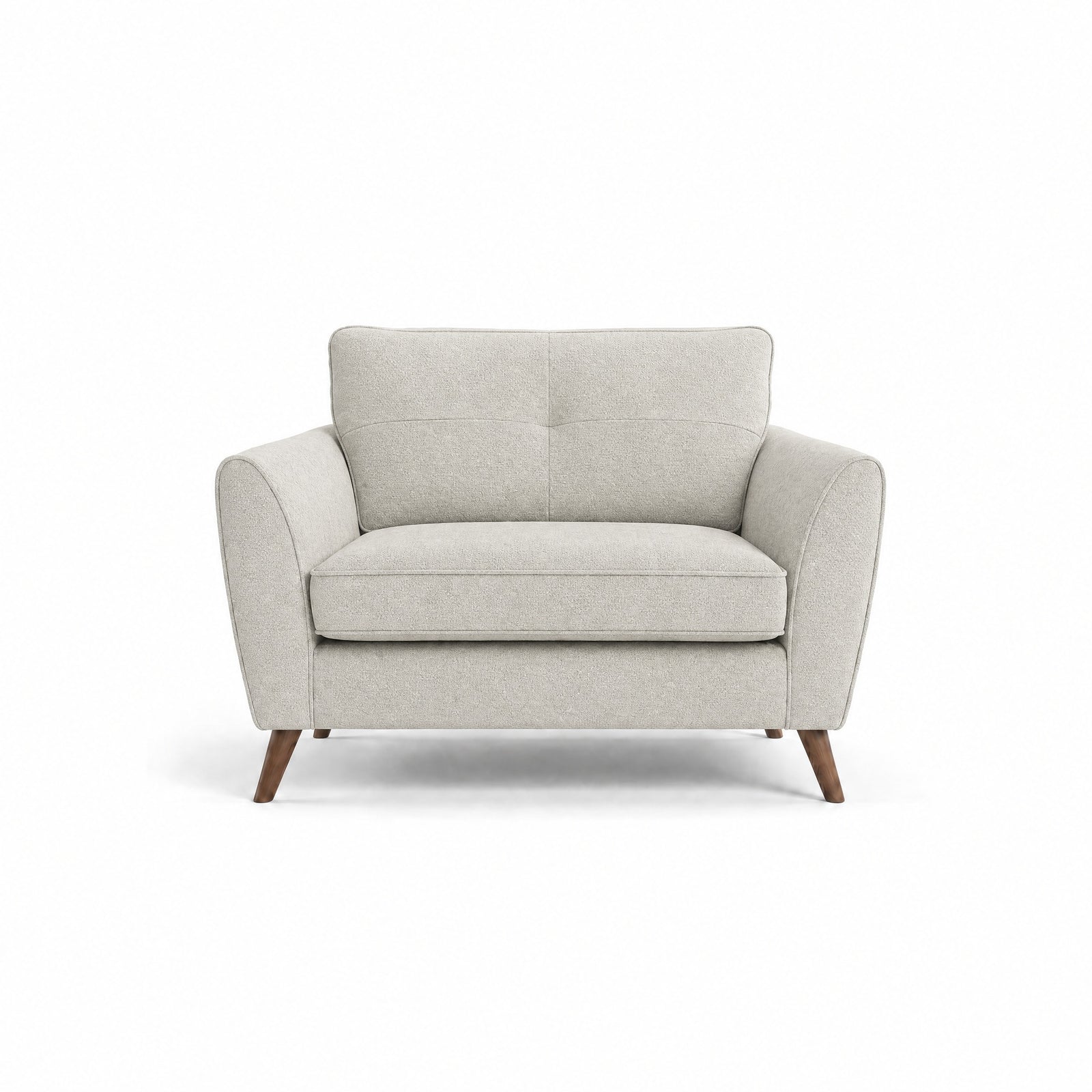 Zara Cuddler - Cuddler Loveseats Sterling Home 8 Kingstown Silver Light Feet
