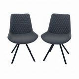 Ace Pair of Shadow Grey Dining Chairs