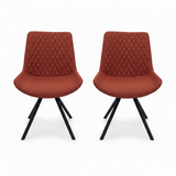 Ace Pair of Burnt Orange Dining Chairs