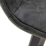 Akida Bar Stool - Bar Stool Faux Concrete / Black Powder Chairs Sterling Home 3